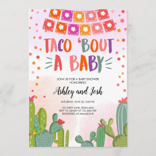 Invitation Taco Bout a Baby Fiesta Couples Baby shower