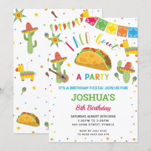 Invitation Taco 'Bout a Party Fiesta Cumpleaños Anniversaire 