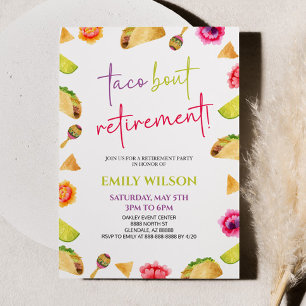 Invitation Taco Bout la retraite ! Fête de retraite Fiesta