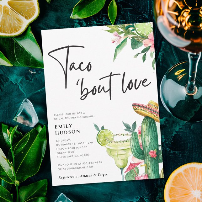 Invitation Taco Bout Love Fête des mariées mexicaine (Créateur téléchargé)
