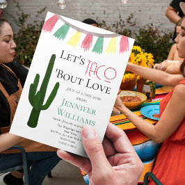 Invitation Taco Bout Love Mexicaine Cactus Fiesta Fête des ma