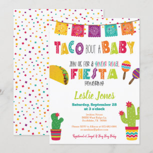 Invitation Taco Bout, un bébé Baby shower de la fête du genre