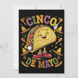 Invitation Taco Dansant Drôle Cinco De Mayo Fête Party