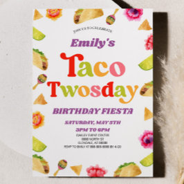 Invitation Taco Fête du Jour Deux Ans