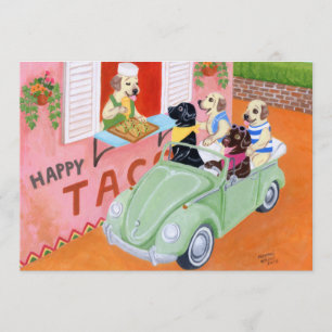 Invitation Taco Fun Labradors