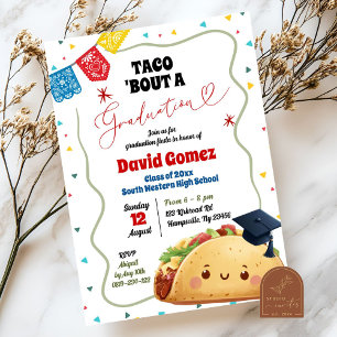 Invitation Taco sur une fête de fin d'études mexicaine