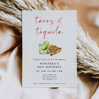 Tacos et Tequila fête d'anniversaire