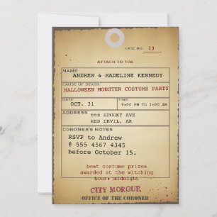 Invitation Tag Bash New Wicked Fab