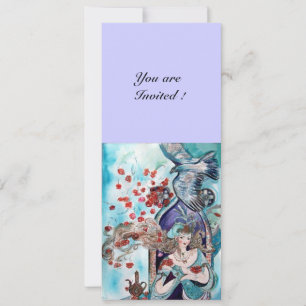 Invitation TAILLE DE LA FOIRE TURQUE, bleu clair bleu blanc