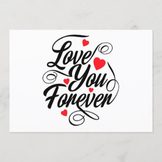 Invitation T'aimer pour toujours
