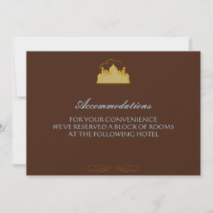 Invitation Taj Mahal - Style bohémien oriental