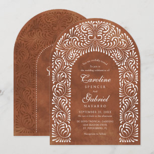 Invitation Talavera Terracotta Arche de Mariage Fiesta