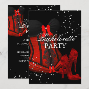Invitation Talons Rouges et Corset en Dentelle pour Enterreme