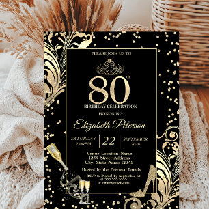 Invitation Talons scintillants Tiara Diamants Tourbillons 80e