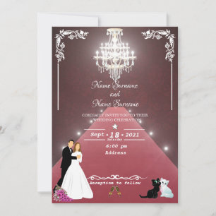 Invitation Tapis rouge-lustre