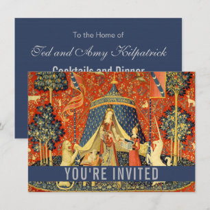 Invitation Tapisserie Médiévale de la Dame et la Licorne : Ar