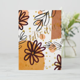 Invitation Tarjeta con flores 