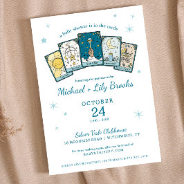 Invitation Tarot Fortune Teller Celestial Boy Baby Shower
