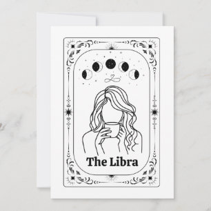 Invitation Tarot personnalisé Féministe Magique Mystique Zodi