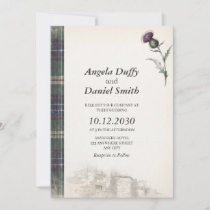 Invitation Tartan de Chasse Stewart Chardon