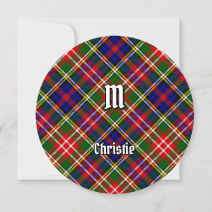 Invitation Tartan du clan Christie