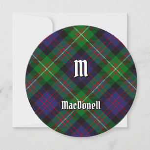 Invitation Tartan du clan MacDonell de Glengarry