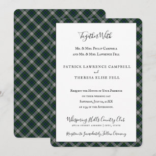Invitation Tartan Tartan Plaid Small