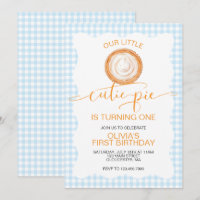 Tarte au potiron Cutie Pie carreau bleu Premier An