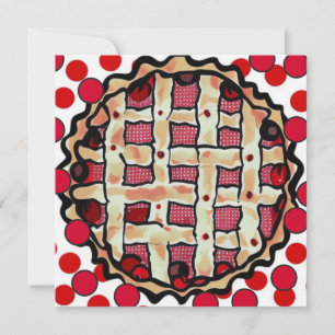 Invitation Tarte aux cerises