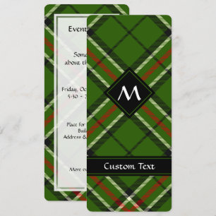 Invitation Tarte verte, noire, rouge et blanche