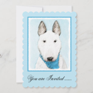 Invitation Taureau Terrier - Cute Original Chien Art
