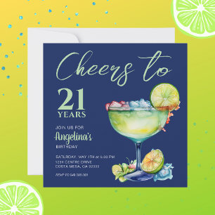 Invitation Tchin 21e Anniversaire Margarita 