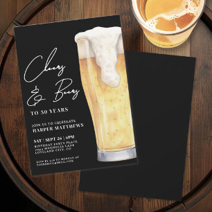 Invitation Tchin-Tchin et Bières 50e Anniversaire