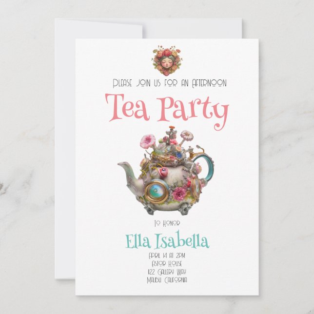 Invitation Tea Party (Devant)