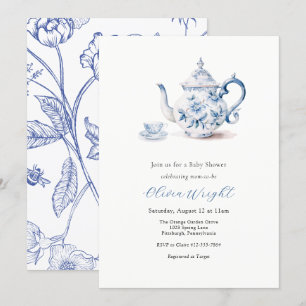 Invitation Tea Party baby shower
