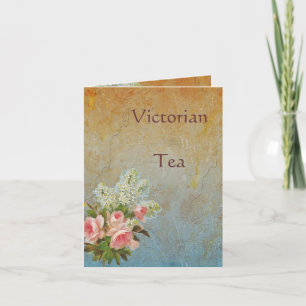 Invitation Tea Party de rose victorienne
