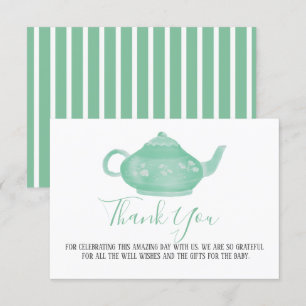 Invitation Tea Party Shabby Chic Baby shower   MERCI