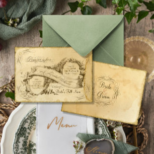Invitation Tea Strait Vintage Mariage 1 - Fête des mariées