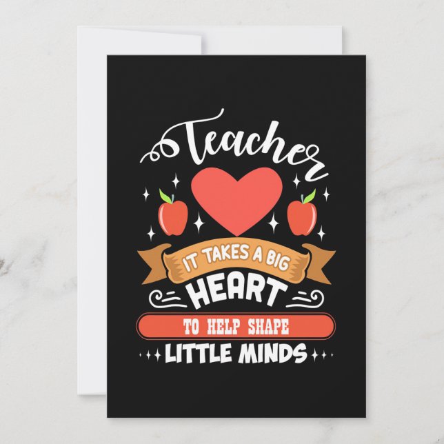 Invitation Teaching It Takes A Big Heart (Devant)