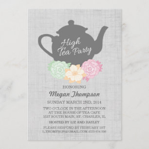 Invitation Teapot High Tea
