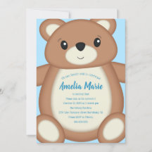 Teddy Bear Anniversaire Party Blue
