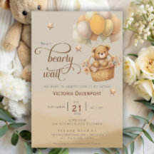 Teddy Bear Balloon Baby shower garçon d'attendre t