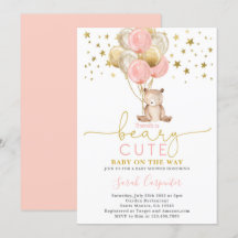 Teddy Bear Balloons Baby shower Girl
