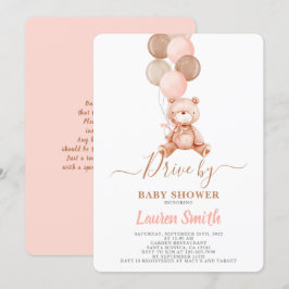 Invitation Teddy Bear Drive par Baby shower Girl