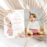 Teddy Bear Pique-nique Rose Girl Premier anniversa