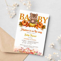 Teddy ours citrouilles chute baby shower mignon pe
