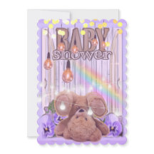 Teddy ours or parties scintillant lumières violet