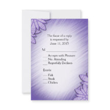 Teinte ultra-violette florale RSVP avec sélection 