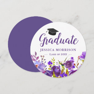 Invitation (téléchargement numérique) Violet Purple Floral Gr