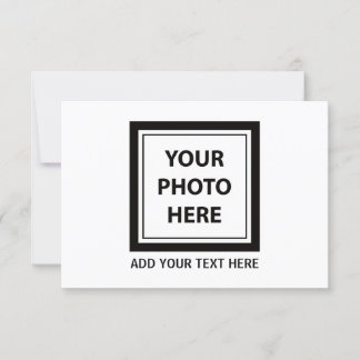 Invitation Télécharger une photo et ajouter du texte - Person